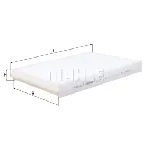 Filter, vazduh unutrašnjeg prostora KNECHT LA387 IC-BAAD50