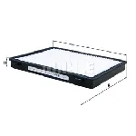 Filter, vazduh unutrašnjeg prostora KNECHT LA421 IC-AFDF09