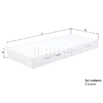 Filter, vazduh unutrašnjeg prostora KNECHT LA426/S IC-G0BNTI