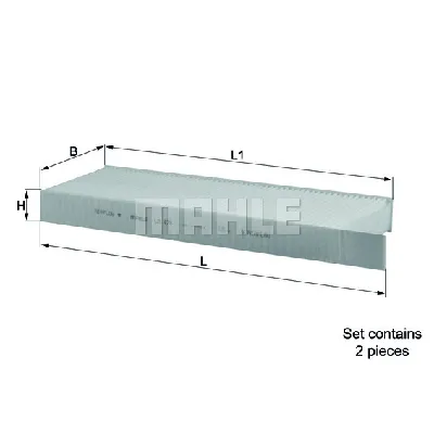 Filter, vazduh unutrašnjeg prostora KNECHT LA428/S IC-BA5208