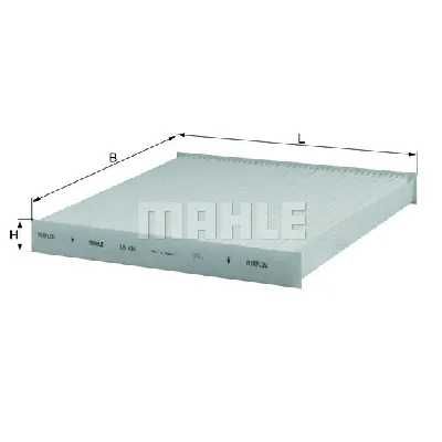 Filter, vazduh unutrašnjeg prostora KNECHT LA430 IC-D6362F