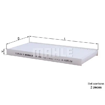 Filter, vazduh unutrašnjeg prostora KNECHT LA444/S IC-B74803
