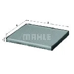 Filter, vazduh unutrašnjeg prostora KNECHT LA447 IC-C68DFD