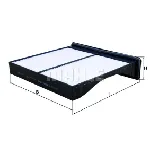 Filter, vazduh unutrašnjeg prostora KNECHT LA461 IC-BA5279