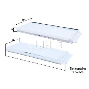 Filter, vazduh unutrašnjeg prostora KNECHT LA483/S IC-BA52A4