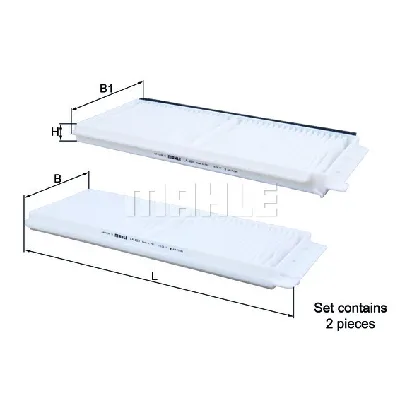 Filter, vazduh unutrašnjeg prostora KNECHT LA483/S IC-BA52A4