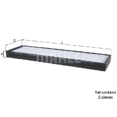 Filter, vazduh unutrašnjeg prostora KNECHT LA495/S IC-DB32D6