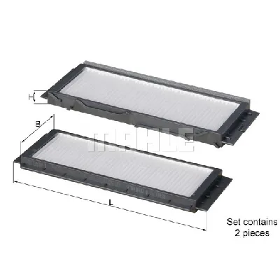 Filter, vazduh unutrašnjeg prostora KNECHT LA501/S IC-BA74E1