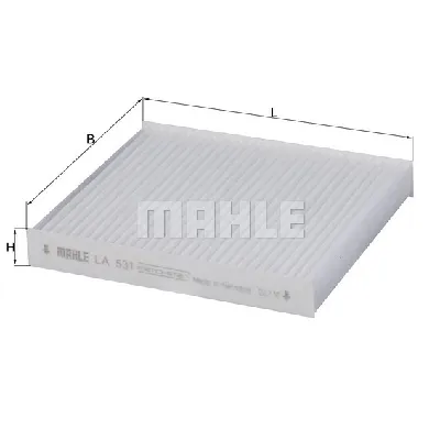 Filter, vazduh unutrašnjeg prostora KNECHT LA531 IC-BA7C1E