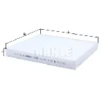 Filter, vazduh unutrašnjeg prostora KNECHT LA569 IC-BB8FD5