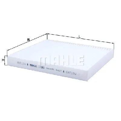 Filter, vazduh unutrašnjeg prostora KNECHT LA569 IC-BB8FD5