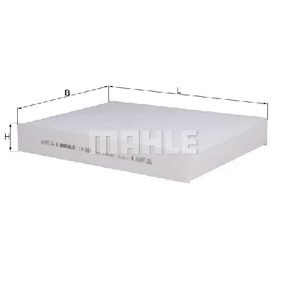 Filter, vazduh unutrašnjeg prostora KNECHT LA686 IC-D63632