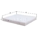 Filter, vazduh unutrašnjeg prostora KNECHT LA74 IC-349341