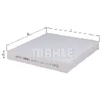 Filter, vazduh unutrašnjeg prostora KNECHT LA833 IC-CF04AB