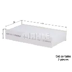 Filter, vazduh unutrašnjeg prostora KNECHT LA873/S IC-CF04AC