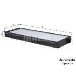 Filter, vazduh unutrašnjeg prostora KNECHT LA912/S IC-D63635