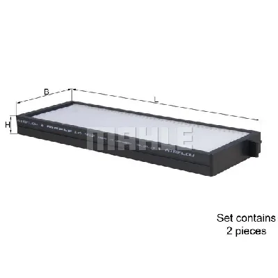 Filter, vazduh unutrašnjeg prostora KNECHT LA912/S IC-D63635