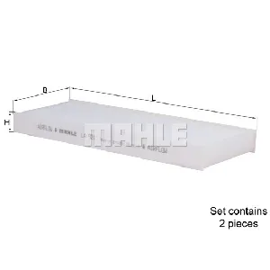 Filter, vazduh unutrašnjeg prostora KNECHT LA921/S IC-D63637