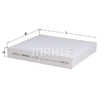 Filter, vazduh unutrašnjeg prostora KNECHT LA922 IC-D20512