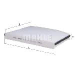 Filter, vazduh unutrašnjeg prostora KNECHT LA947 IC-D6363B