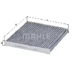 Filter, vazduh unutrašnjeg prostora KNECHT LAK107 IC-9E0A8D