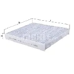 Filter, vazduh unutrašnjeg prostora KNECHT LAK1123 IC-DD680E