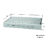 Filter, vazduh unutrašnjeg prostora KNECHT LAK1156/S IC-E23796