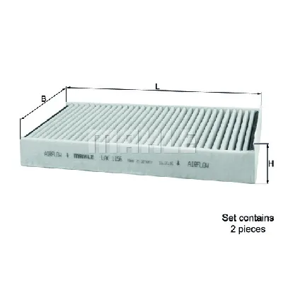 Filter, vazduh unutrašnjeg prostora KNECHT LAK1156/S IC-E23796