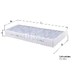 Filter, vazduh unutrašnjeg prostora KNECHT LAK1157/S IC-E4E3DB
