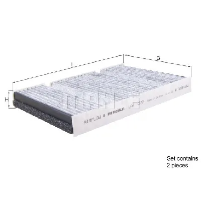 Filter, vazduh unutrašnjeg prostora KNECHT LAK1377/S IC-G0BNUD