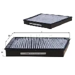 Filter, vazduh unutrašnjeg prostora KNECHT LAK156 IC-A11CB2