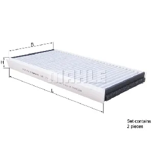 Filter, vazduh unutrašnjeg prostora KNECHT LAK173/S IC-C3923D