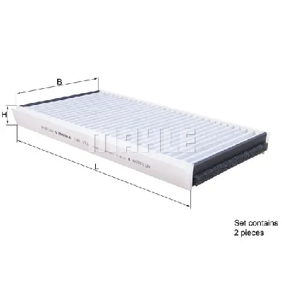 Filter, vazduh unutrašnjeg prostora KNECHT LAK173/S IC-C3923D