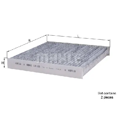 Filter, vazduh unutrašnjeg prostora KNECHT LAK216 IC-D20513