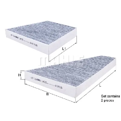Filter, vazduh unutrašnjeg prostora KNECHT LAK225/S IC-9DB3E4