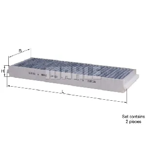 Filter, vazduh unutrašnjeg prostora KNECHT LAK239/S IC-D22289