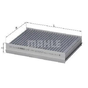 Filter, vazduh unutrašnjeg prostora KNECHT LAK250 IC-A820D3