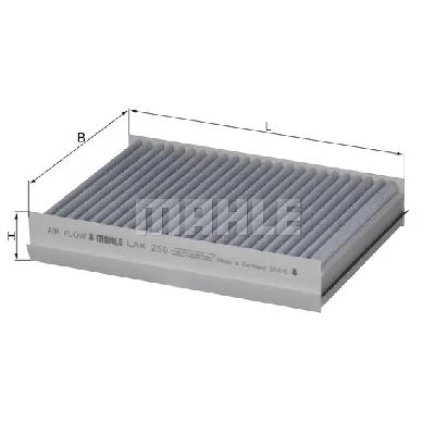 Filter, vazduh unutrašnjeg prostora KNECHT LAK250 IC-A820D3