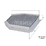 Filter, vazduh unutrašnjeg prostora KNECHT LAK278/S IC-A11CB6