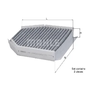 Filter, vazduh unutrašnjeg prostora KNECHT LAK278/S IC-A11CB6