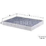 Filter, vazduh unutrašnjeg prostora KNECHT LAK292/S IC-A78665