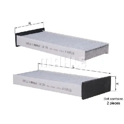 Filter, vazduh unutrašnjeg prostora KNECHT LAK296/S IC-D6363C