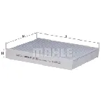 Filter, vazduh unutrašnjeg prostora KNECHT LAK345 IC-A9032A