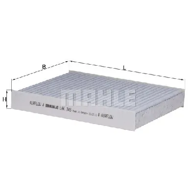 Filter, vazduh unutrašnjeg prostora KNECHT LAK345 IC-A9032A