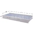 Filter, vazduh unutrašnjeg prostora KNECHT LAK410 IC-BA52BB