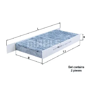 Filter, vazduh unutrašnjeg prostora KNECHT LAK426/S IC-B3277D