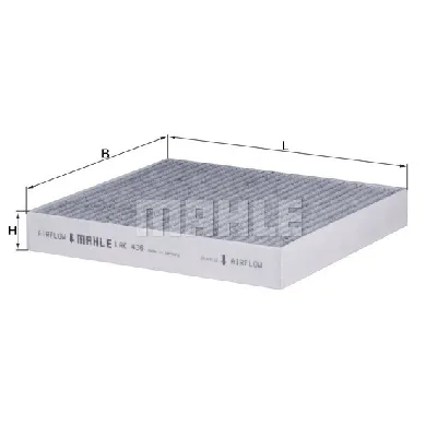 Filter, vazduh unutrašnjeg prostora KNECHT LAK436 IC-BA5316