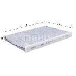 Filter, vazduh unutrašnjeg prostora KNECHT LAK463 IC-B9B51F