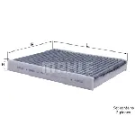 Filter, vazduh unutrašnjeg prostora KNECHT LAK467/S IC-BA9D37