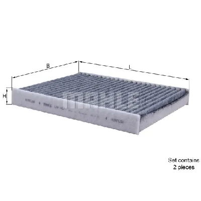 Filter, vazduh unutrašnjeg prostora KNECHT LAK467/S IC-BA9D37